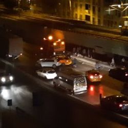 Bayrampaşa'da 9 aracın karıştığı kazanın görüntüleri