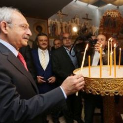 Kılıçdaroğlu Süryani Ortodoks kiliselerini ziyaret etti