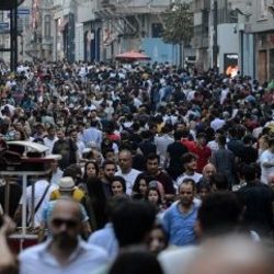 İstiklal bayramda da kalabalık