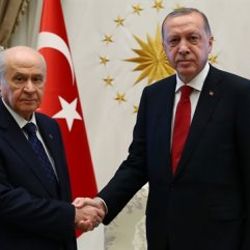 Cumhurbaşkanı Erdoğan, Bahçeli ile görüştü