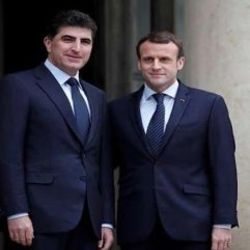Macron, Neçirvan Barzani'yi tebrik etti