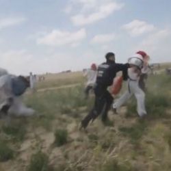Alman polisinden iklim değişikliği göstericilerine dayak