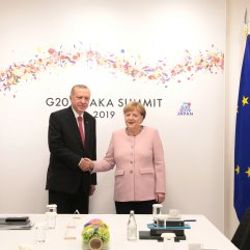 G-20 Zirvesi'nde Erdoğan-Merkel görüşmesi