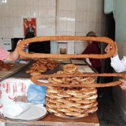 1 metre 25 santimlik simit