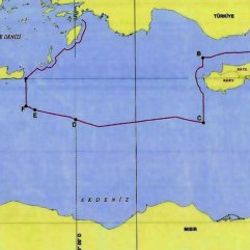 Doğu Akdeniz'deki yeni kıta sahanlığı haritası