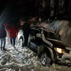 Bolu'da yaylada mahsur kalan 4 kişilik aile kurtarıldı