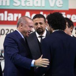 Erdoğan ile Shane Larkin arasında neşeli sohbet