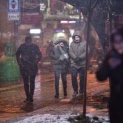 İstanbul’da beklenen kar yağışı başladı