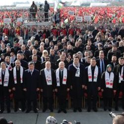 Büyük Kudüs Mitingi, parti liderini bir araya getirdi