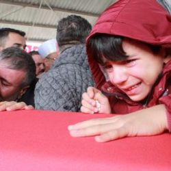 İdlib şehidi törenle son yolculuğuna uğurlandı