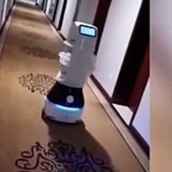 Çin'deki otellerde koronavirüse karşı robotlar kullanılıyor
