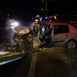 Tekirdağ'da ters yönde ilerleyen araç kazaya sebep oldu