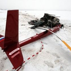 Rusya'da helikopter düştü