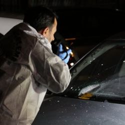 Denizli'de seyir halindeki araca silahlı saldırı