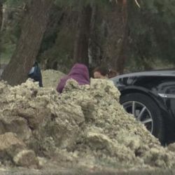 Ebru Şallı, oğlunun mezarında dua etti