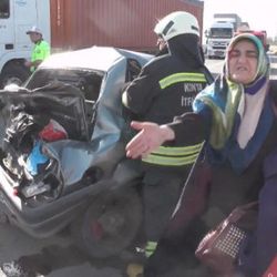 Konya'da yavru köpek kazaya neden oldu