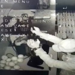 İstanbul’da portakal suyu sıkan hırsız kamerada
