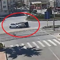 Samsun’da trafik kazaları kamerada