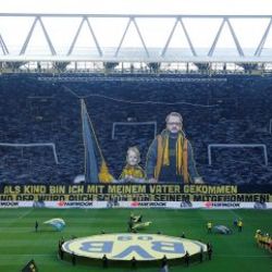 Borrusia Dortmund taraftarından müthiş koreografi