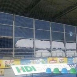 Trabzonspor için hazırlanan deplasman tribünü