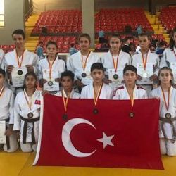 Yıldız judoculardan Kuzey Makedonya'da 12 madalya