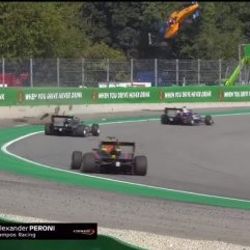 Formula 3'te Alexander Peroni'nin geçirdiği büyük kaza