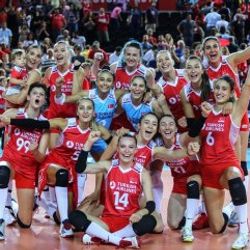 A Milli Kadın Voleybol Takımı şampiyonluk için sahada