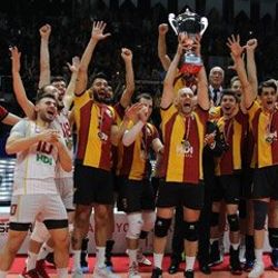 Galatasaray Voleybol Şampiyonlar Kupasını aldı