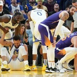 Warriors'ta Curry'nin şok sakatlığı