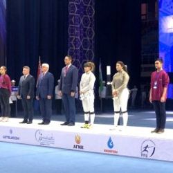 Nisanur Erbil'den Özbekistan'da gümüş madalya