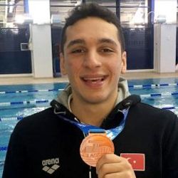 Milli yüzücü Ümitcan Güreş'ten Avrupa'da bronz madalya