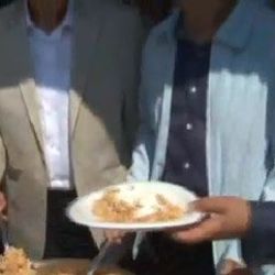 15 bin kişiye 5 ton mantı dağıttılar