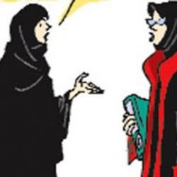 Milliyet'te tepki çeken başörtüsü karikatürü