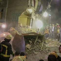 Mısır'da bina çöktü
