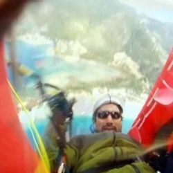 Yamaç paraşütü yapan pilotun ölüm-kalım savaşı