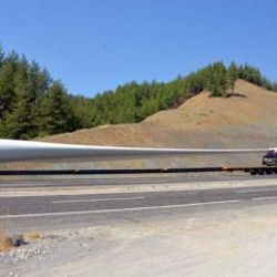 RES türbin pervanelerinin 4 günlük yolculuğu bitti