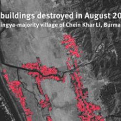 Arakan'da yakılan köylerin uydu görüntüleri yayınlandı