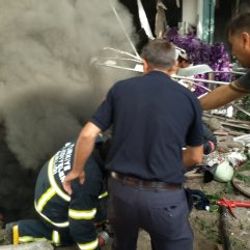Bodrum katında patlama anbean kaydedildi İZLE