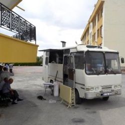 Türk icadı midibüs fırın hizmete başladı