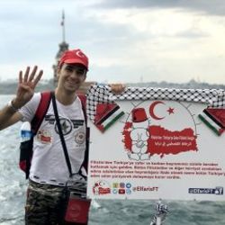 Filistinli genç, İstanbul'dan Ankara'ya yürüyecek