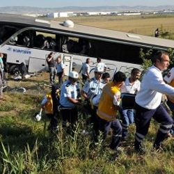Ankara'da otobüs kazası: 1 ölü 28 yaralı