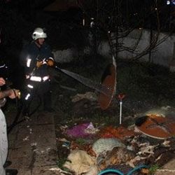 Sakarya’da bodrum katında yangın