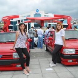 Modifiyeli araçlar Samsun Canik'te yarıştı