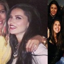 Fahriye Evcen yeni yaşına dostlarıyla girdi