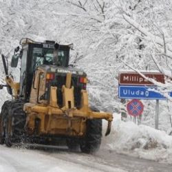 Uludağ’da kar kalınlığı 245 santimetre