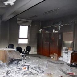 Şanlıurfa'da liseyi ateşe verdiler