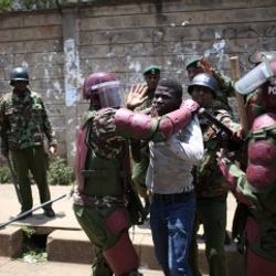 Kenya'da seçim protestosu