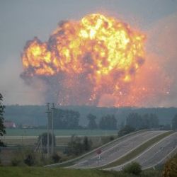 Ukrayna'da patlama