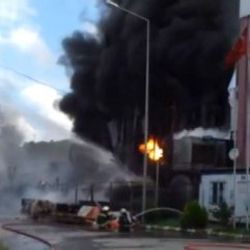 Kocaeli'de fabrika yangını