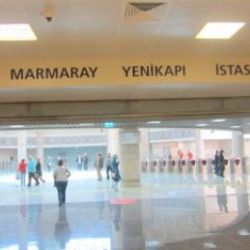 Yenikapı Marmaray İstasyonu duvarına Kelime-i Tevhid